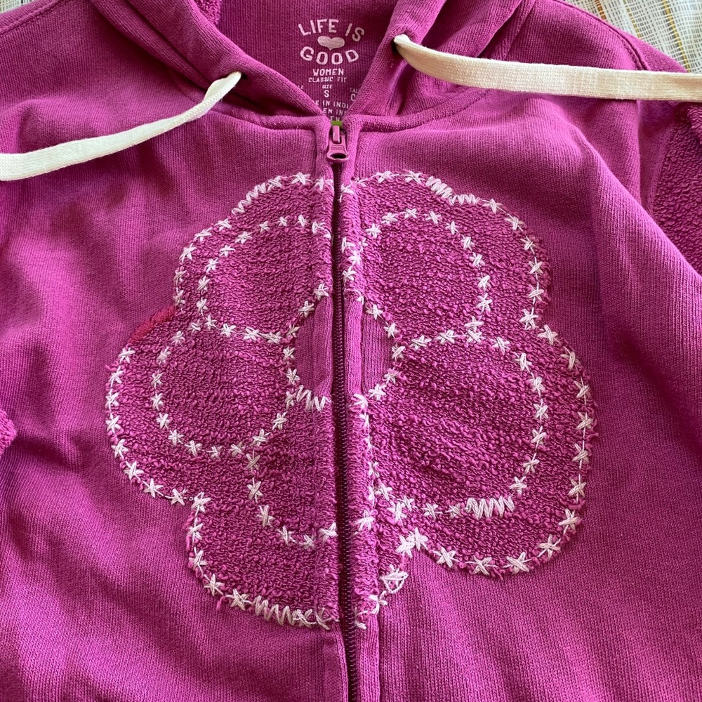 Life is good Women Zip Hoodie